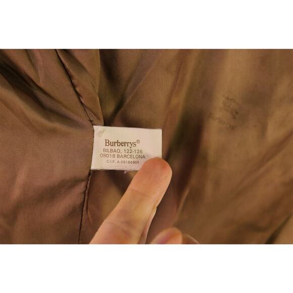 Burberrys Men's Vintage Brown Spanish Pig Leather Bomber Jacket Oversized XL - Picture 8 of 8